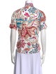 Alix of Bohemia Floral Print Mock Neck Blouse