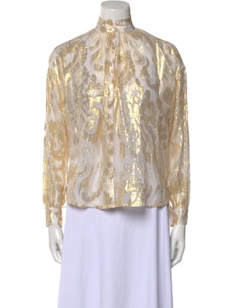 Alix of Bohemia Silk Printed Blouse