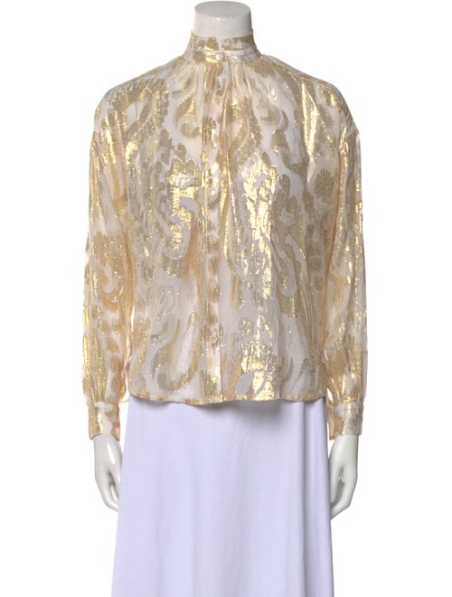 Alix of Bohemia Silk Printed Blouse