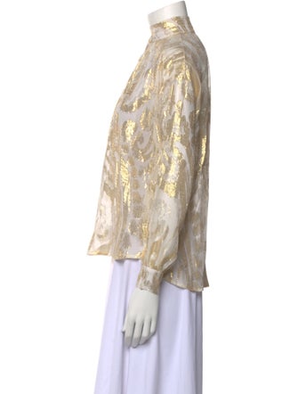 Alix of Bohemia Silk Printed Blouse