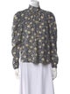 Alix of Bohemia Wool Floral Print Blouse