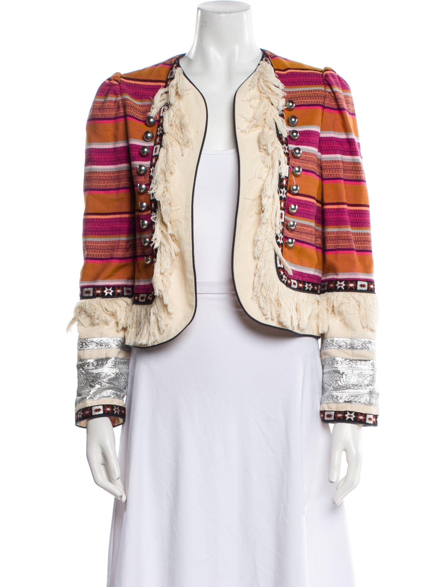 Alix of Bohemia Striped Evening Jacket