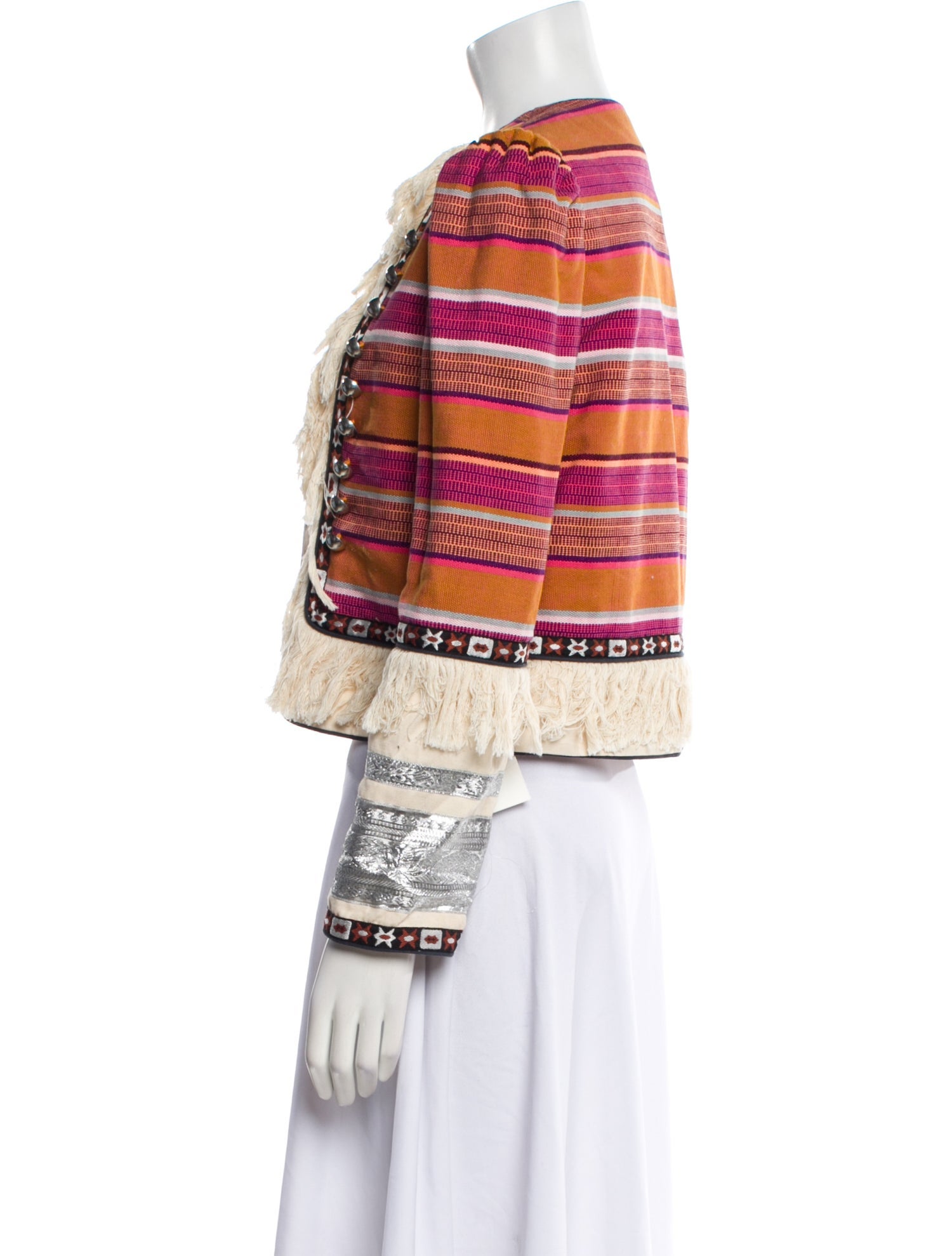 Alix of Bohemia Striped Evening Jacket