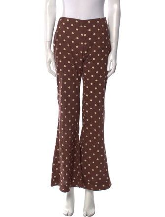 Alix of Bohemia Polka Dot Print Wide Leg Pants