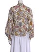 Alix of Bohemia Floral Print Mock Neck Blouse