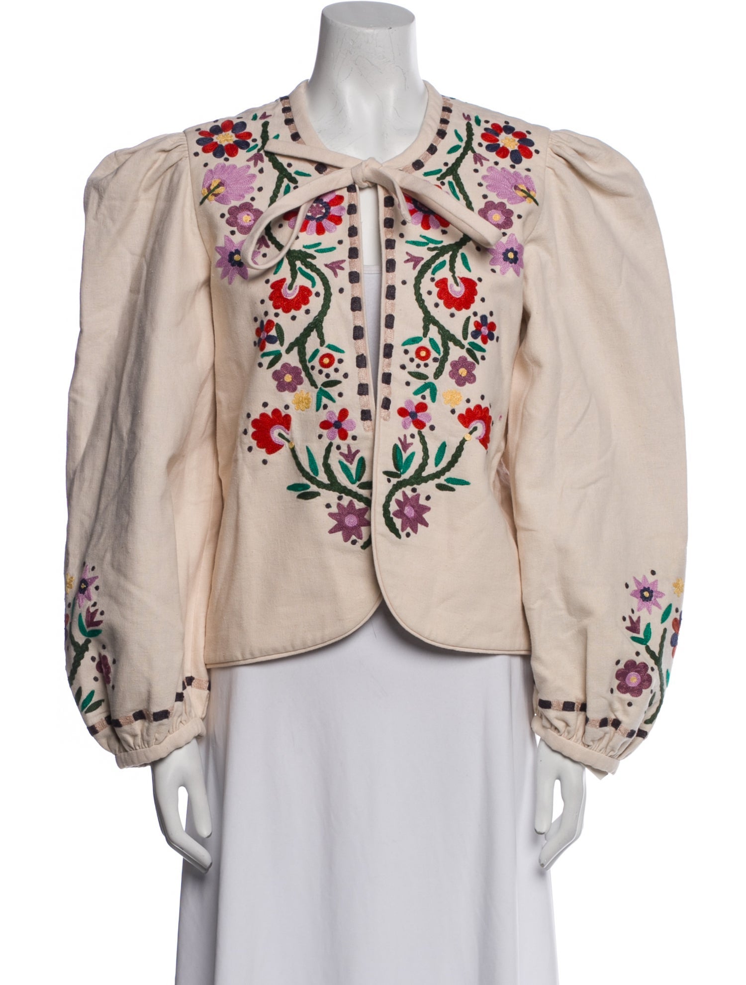 Alix of Bohemia Linen Floral Print Jacket