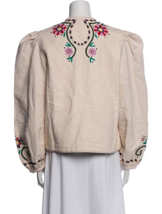 Alix of Bohemia Linen Floral Print Jacket