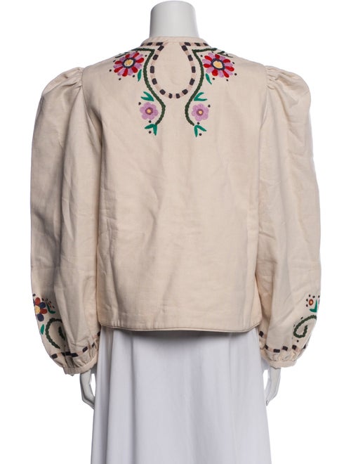 Alix of Bohemia Linen Floral Print Jacket