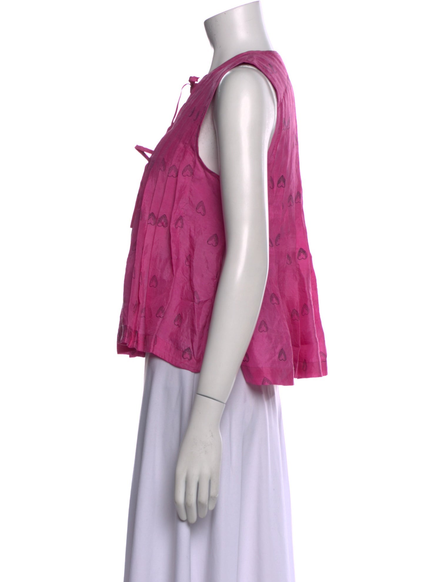 Alix of Bohemia Printed Crew Neck Crop Top