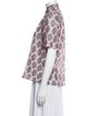 Alix of Bohemia Floral Print Mock Neck Blouse