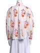 Alix of Bohemia Floral Print Mock Neck Button-Up Top