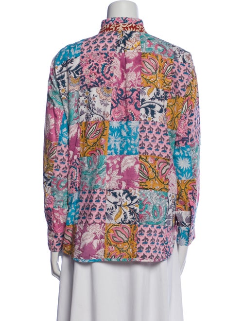 Alix of Bohemia Printed Mock Neck Blouse