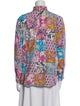 Alix of Bohemia Printed Mock Neck Blouse