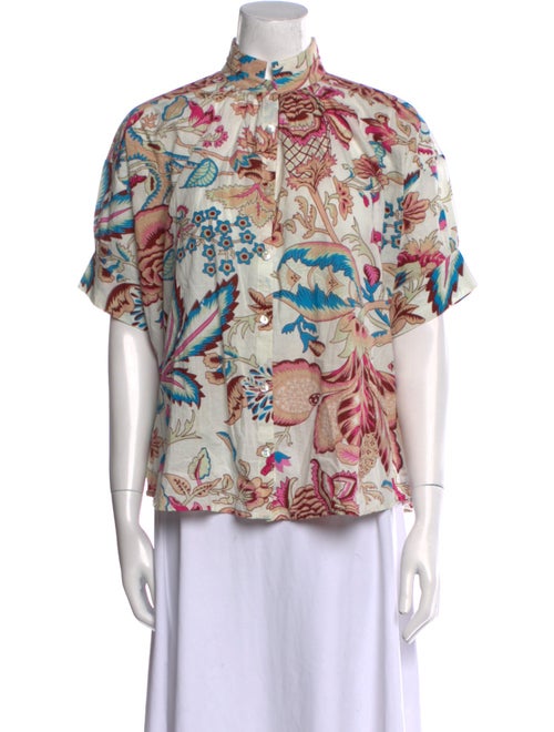 Alix of Bohemia Printed Mock Neck Blouse