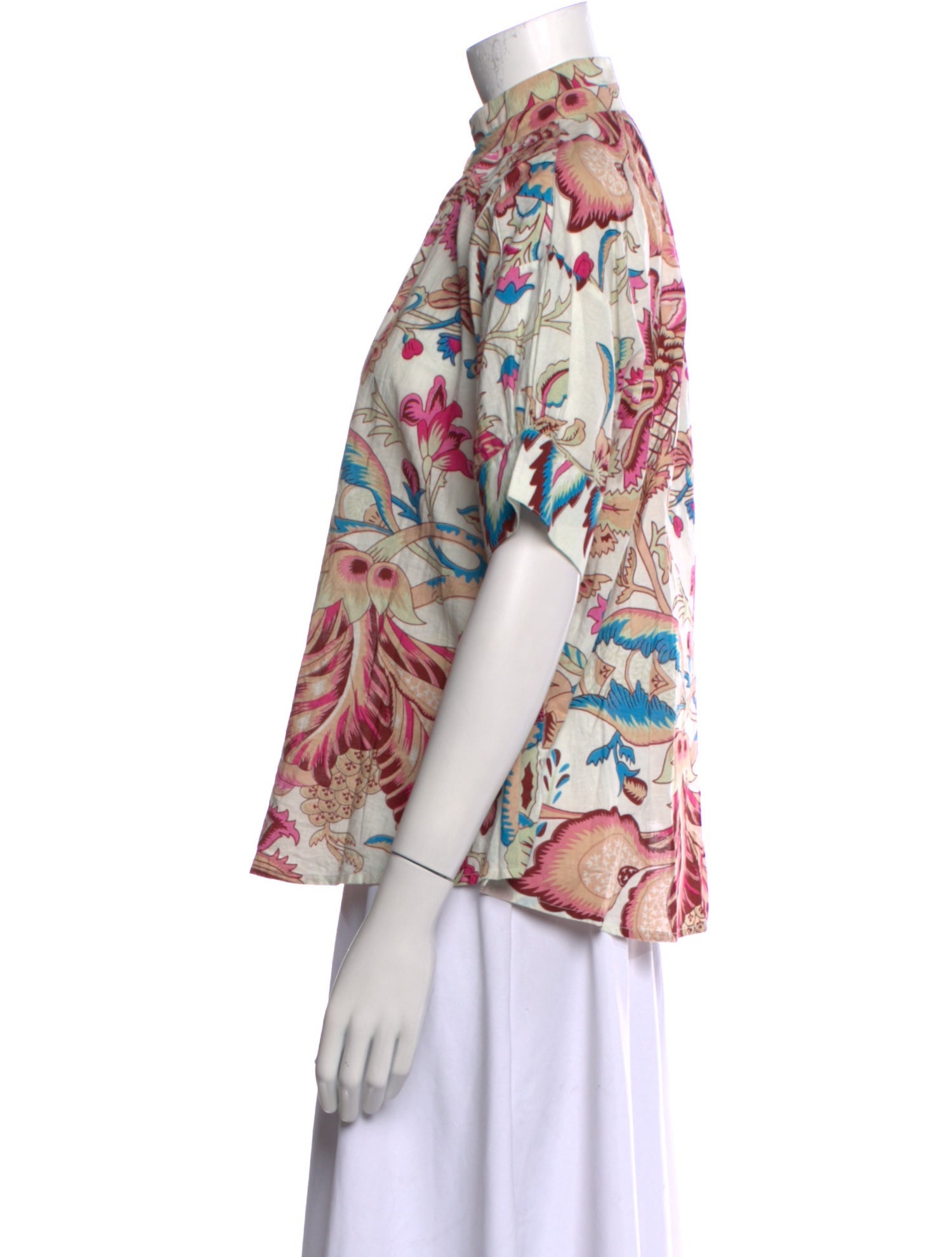 Alix of Bohemia Printed Mock Neck Blouse
