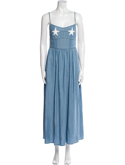 Alix of Bohemia Square Neckline Long Dress