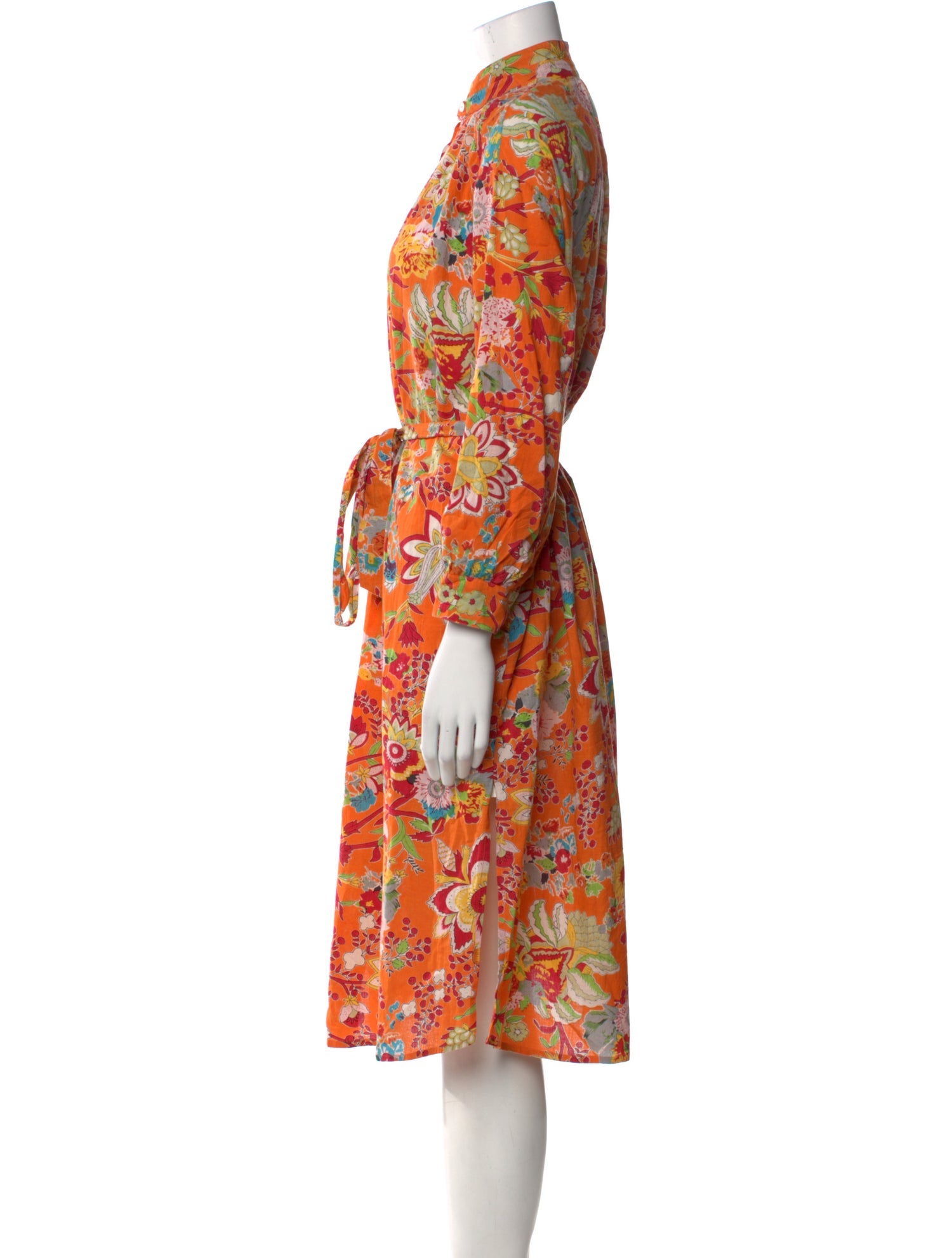 Alix of Bohemia Floral Print Midi Length Dress