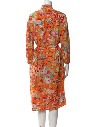 Alix of Bohemia Floral Print Midi Length Dress