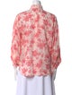 Alix of Bohemia Floral Print Mock Neck Blouse