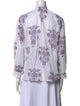 Alix of Bohemia Floral Print Mock Neck Blouse
