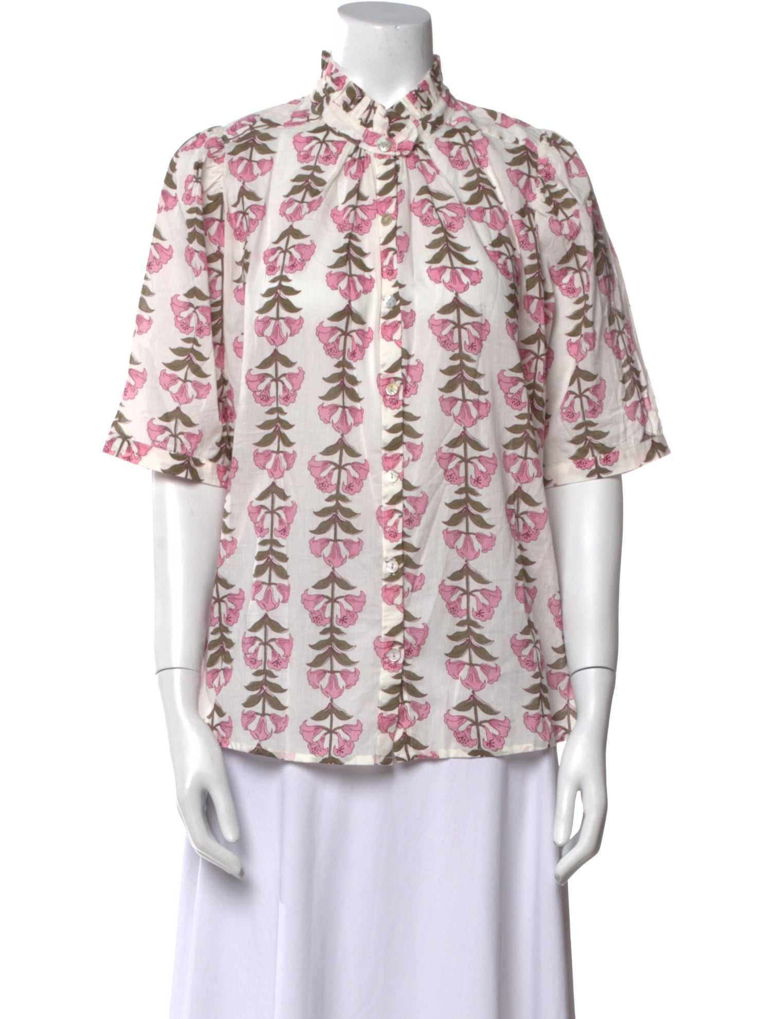 Alix of Bohemia Printed Mock Neck Blouse