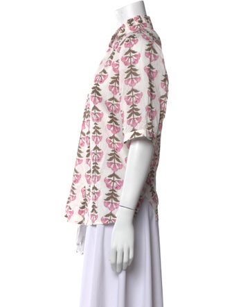 Alix of Bohemia Printed Mock Neck Blouse