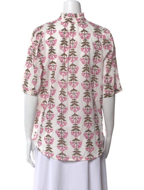 Alix of Bohemia Printed Mock Neck Blouse