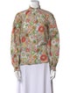 Alix of Bohemia Floral Print Mock Neck Blouse
