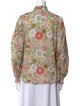 Alix of Bohemia Floral Print Mock Neck Blouse