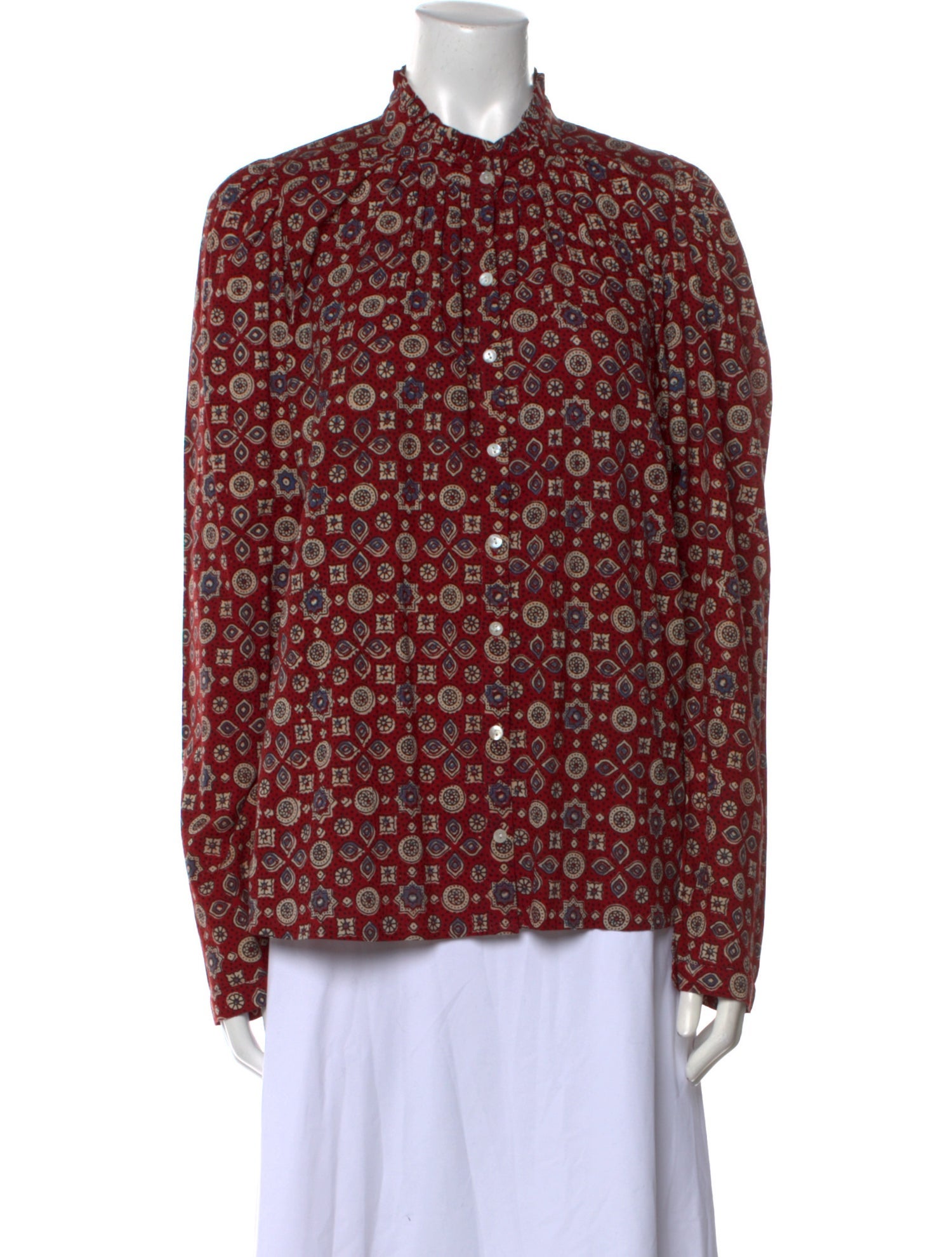 Alix of Bohemia Floral Print Mock Neck Blouse w/ Tags