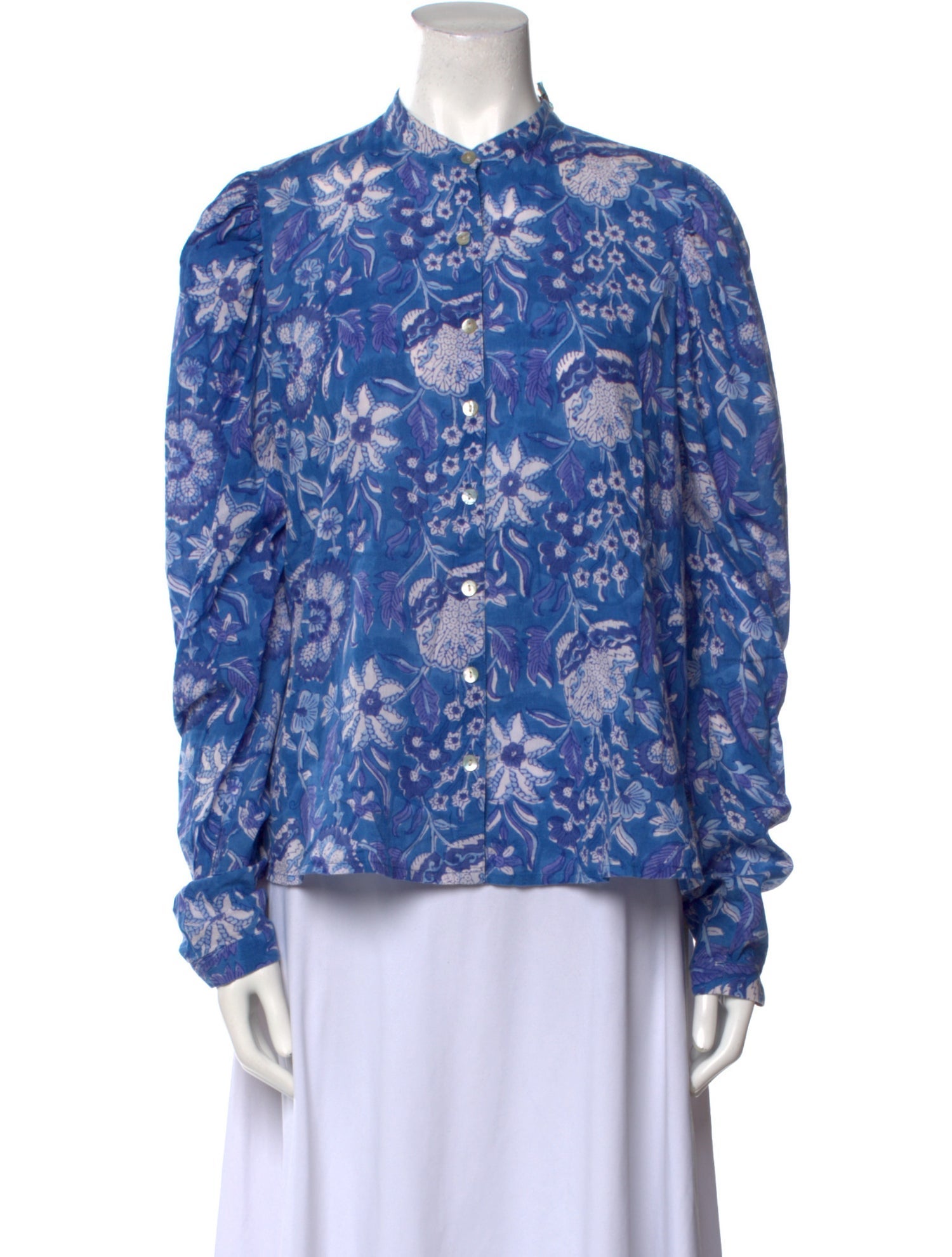 Alix of Bohemia Floral Print Mock Neck Blouse w/ Tags