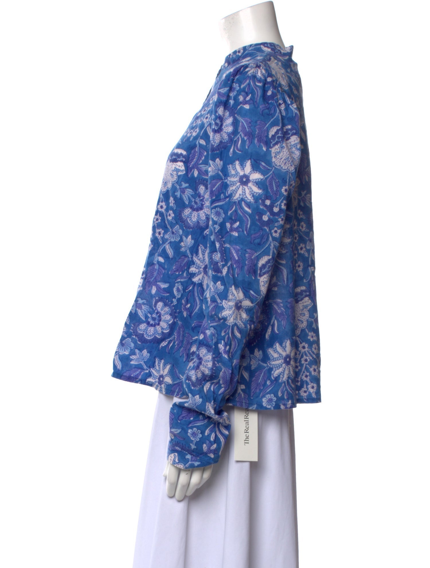 Alix of Bohemia Floral Print Mock Neck Blouse w/ Tags