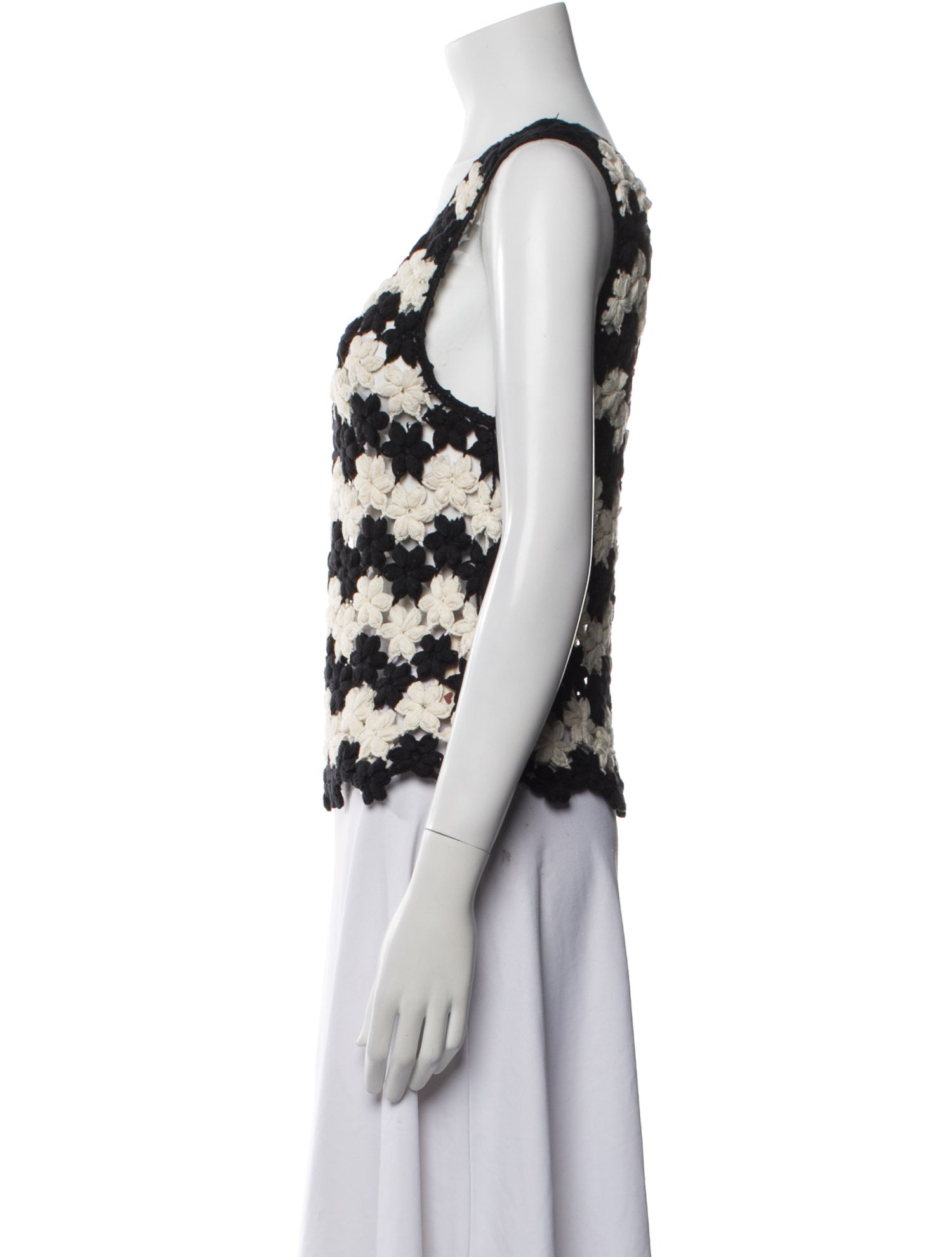 Alix of Bohemia Striped Scoop Neck Crop Top