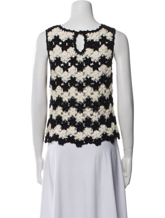 Alix of Bohemia Striped Scoop Neck Crop Top