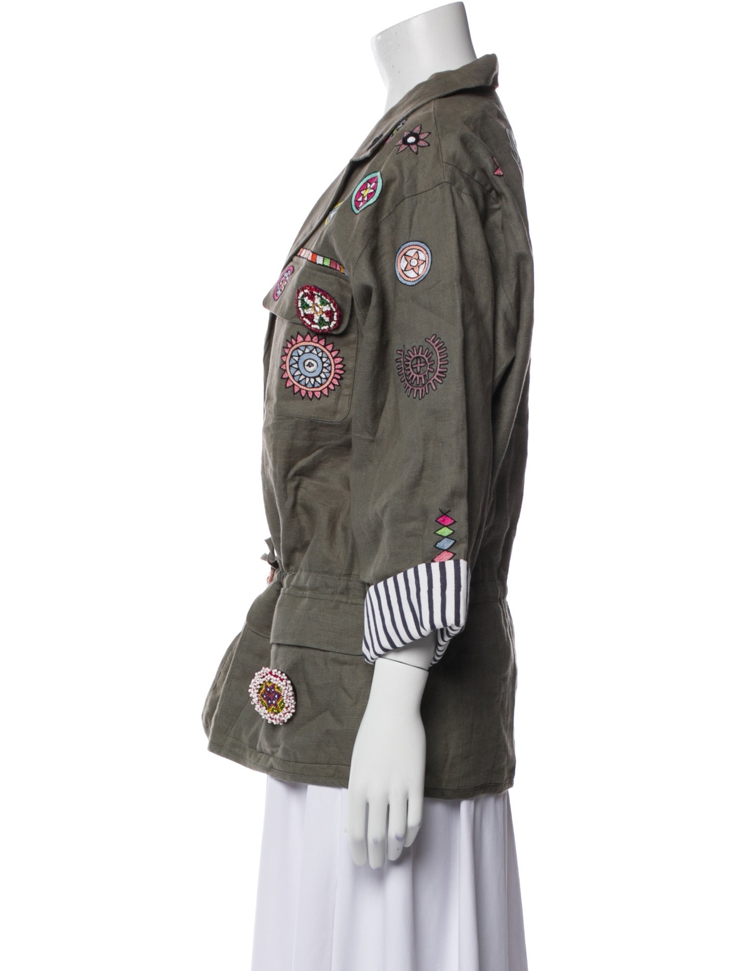 Alix of Bohemia Linen Printed Jacket