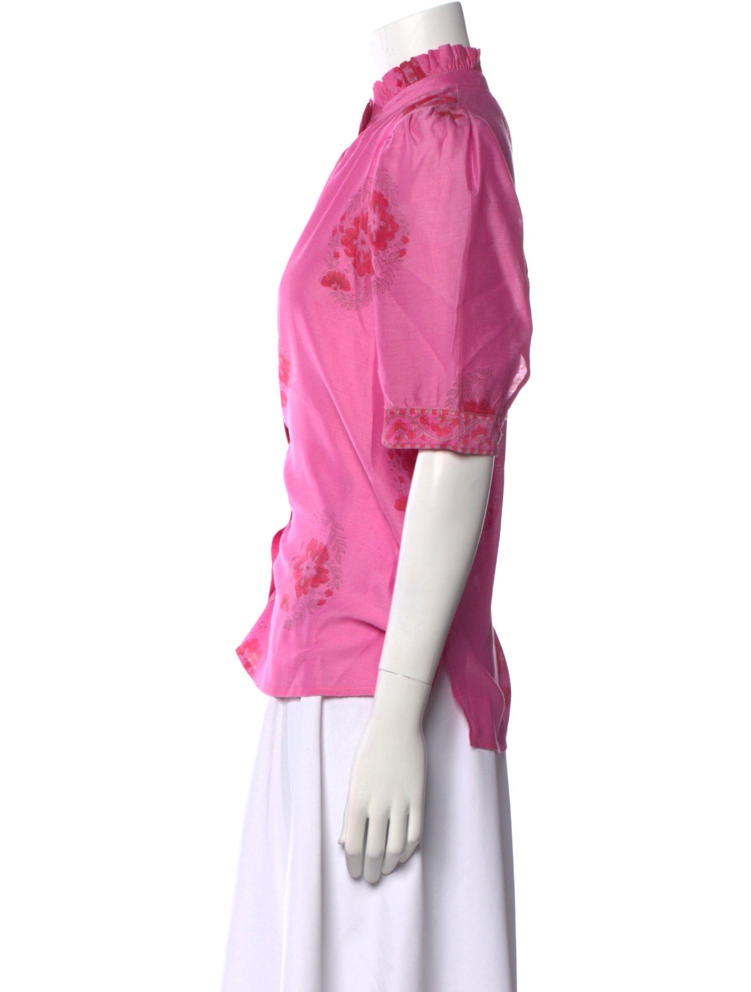 Alix of Bohemia Printed Mock Neck Blouse