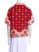 Alix of Bohemia Linen Floral Print Button-Up Top