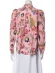 Alix of Bohemia Floral Print Mock Neck Blouse