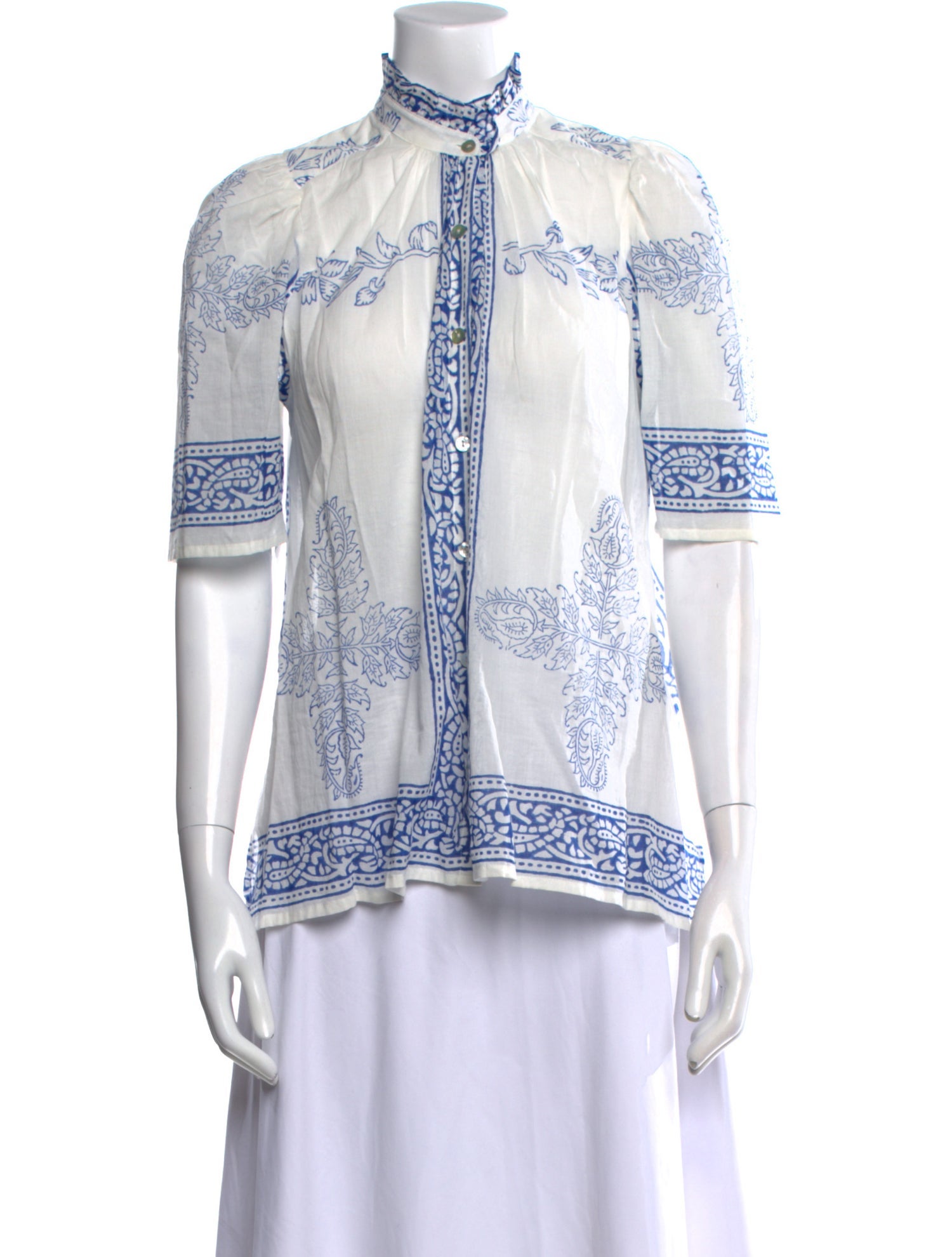 Alix of Bohemia Printed Mock Neck Tunic
