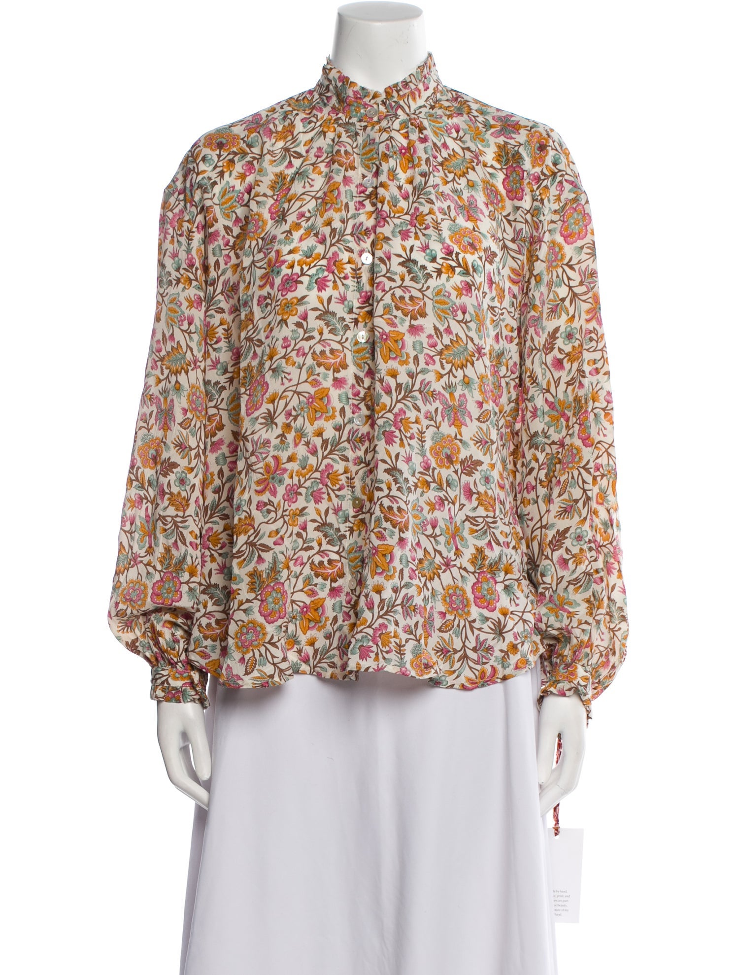 Alix of Bohemia Silk Floral Print Blouse w/ Tags