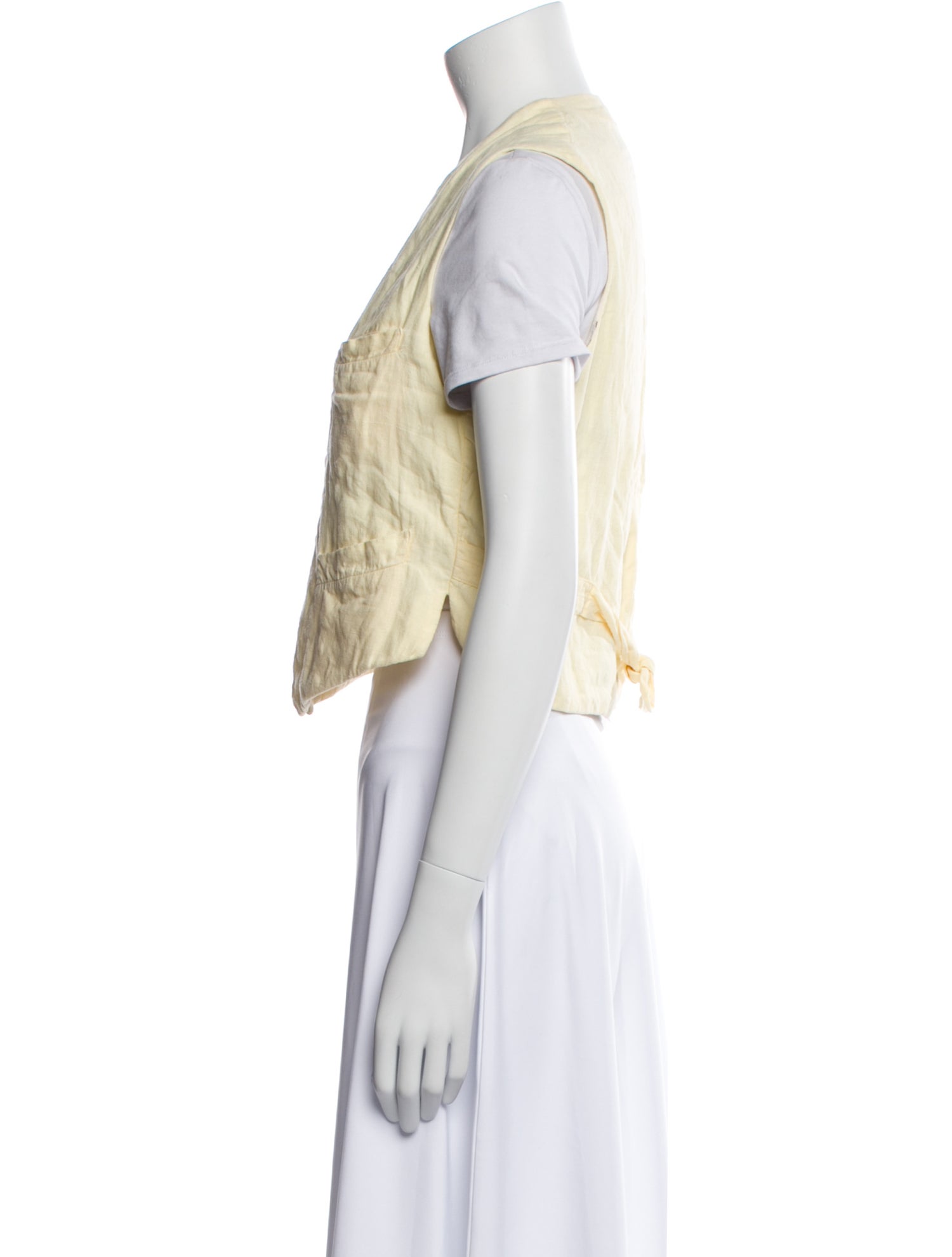 Alix of Bohemia Linen Graphic Print Vest