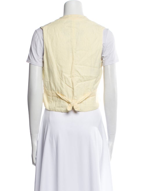 Alix of Bohemia Linen Graphic Print Vest