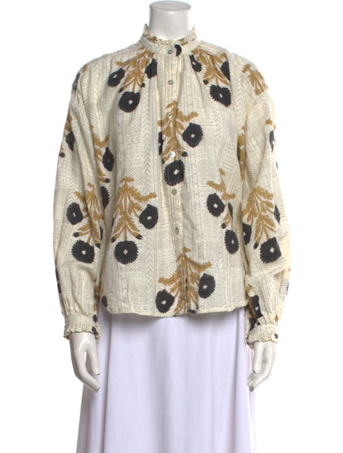 Alix of Bohemia Printed Mock Neck Blouse