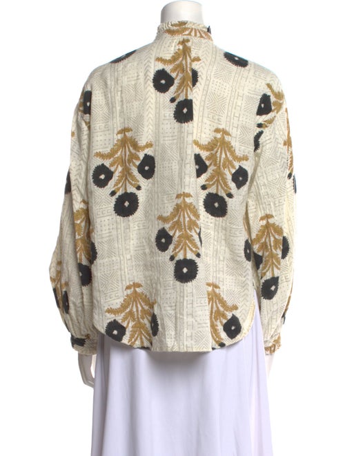 Alix of Bohemia Printed Mock Neck Blouse