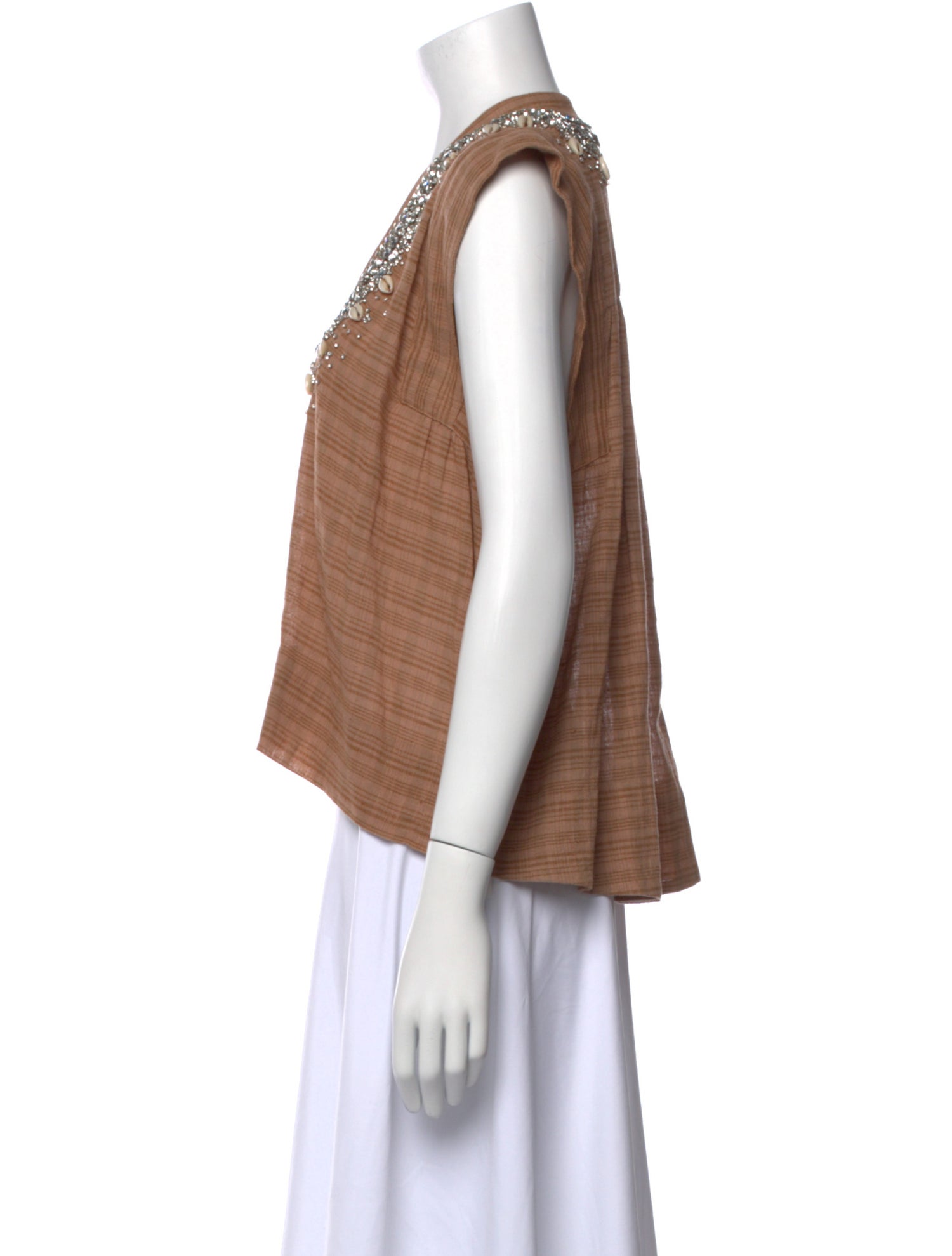 Alix of Bohemia V-Neck Sleeveless Crop Top