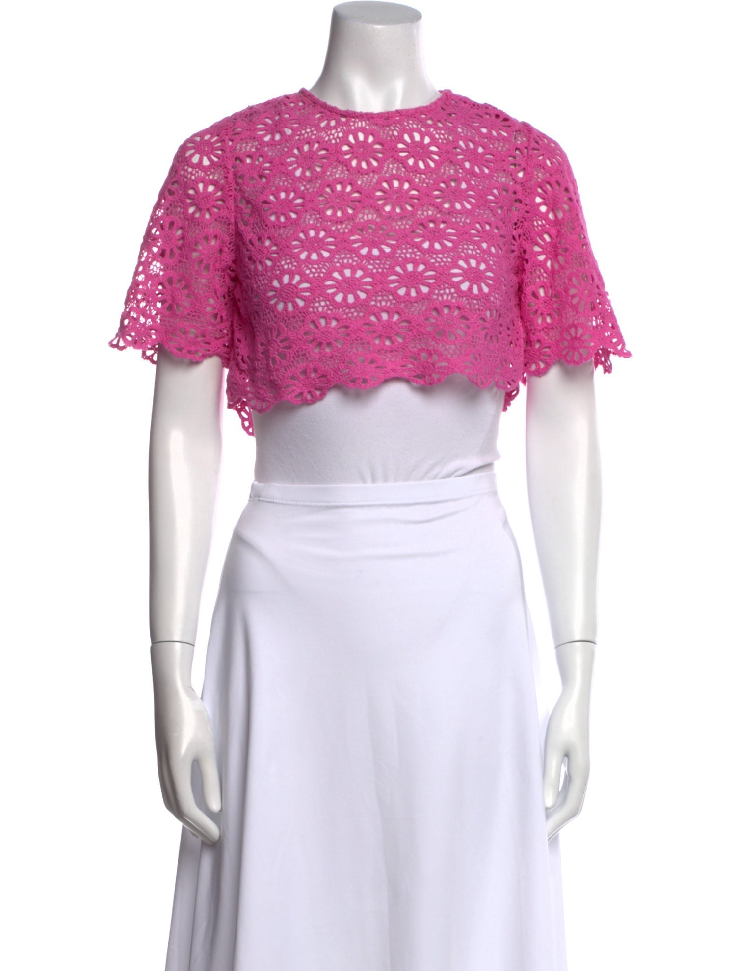 Alix of Bohemia Crew Neck Short Sleeve Crop Top