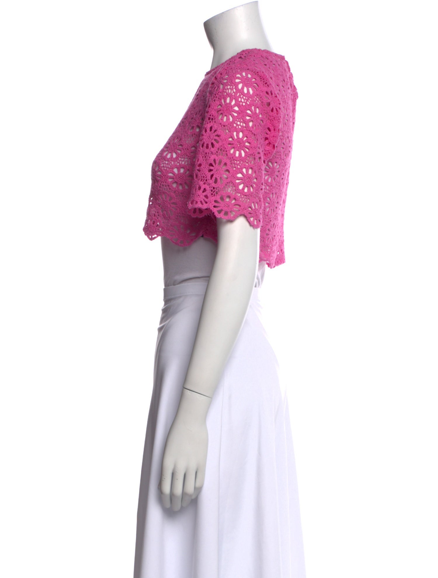 Alix of Bohemia Crew Neck Short Sleeve Crop Top