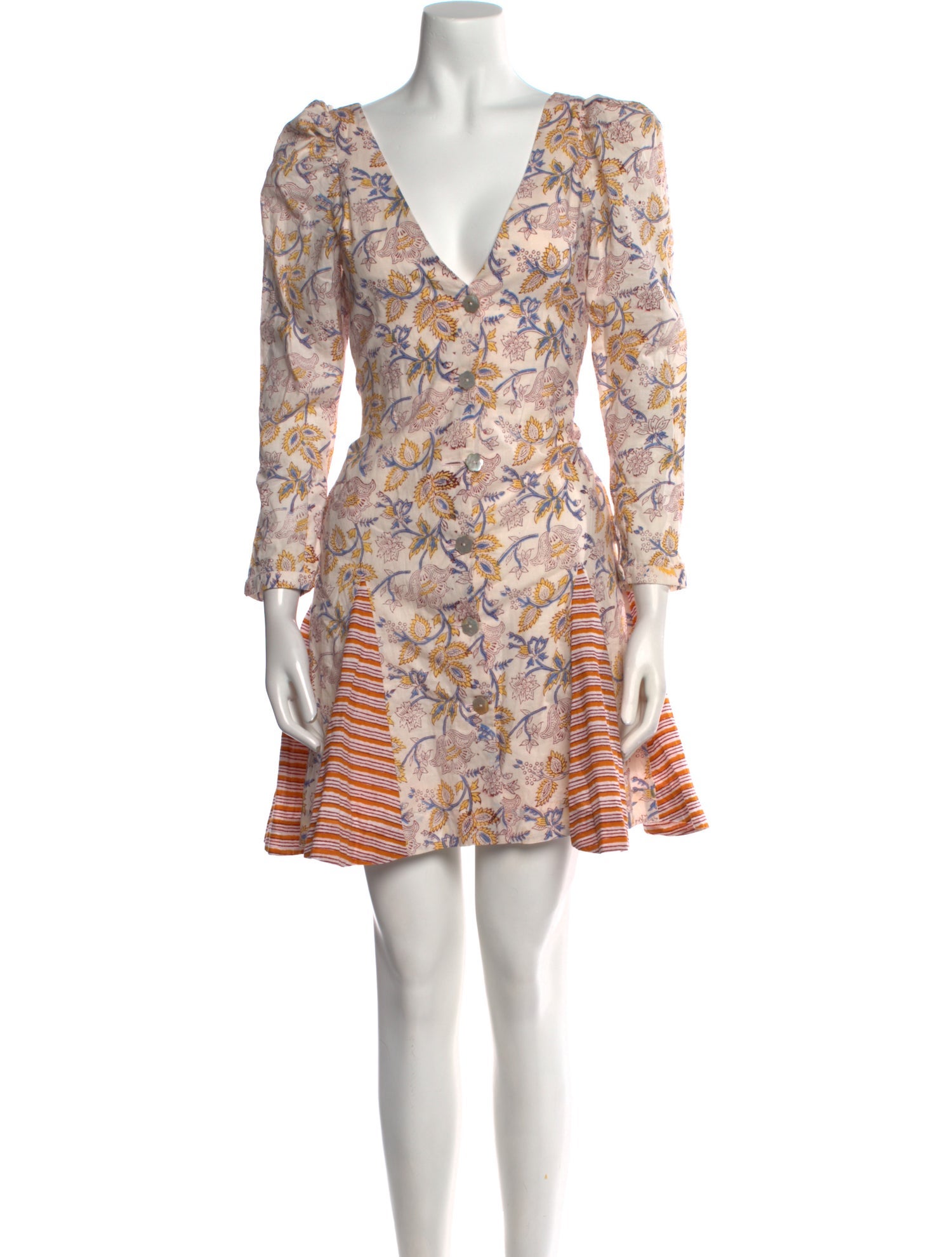 Alix of Bohemia Floral Print Mini Dress