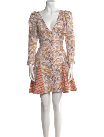 Alix of Bohemia Floral Print Mini Dress