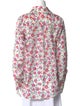 Alix of Bohemia Silk Floral Print Button-Up Top